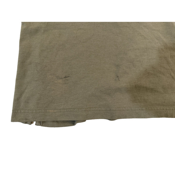 Izod Shirt Mens Medium Army Green Chest Pocket Casual Short Sleeve Crewneck Tee - Picture 5 of 7